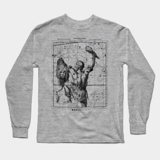 Orion Constellation Map - Aesthetic, Astronomy, Space Long Sleeve T-Shirt